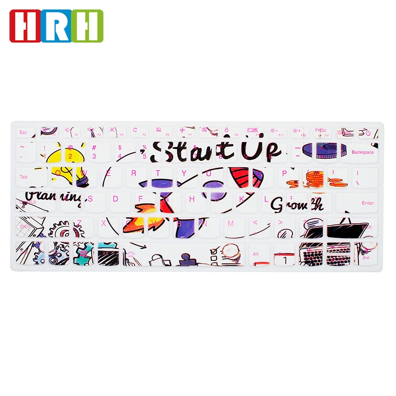 HRH Силиконовые чехлы на клавиатуру с английским языком защитная пленка для Lenovo