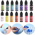 Диффузионный пигмент для эпоксидной смолы 10 мл, пигмент для эпоксидной смолы, спиртовые чернила, жидкий краситель, краситель, диффузионная смола, изготовление ювелирных изделий