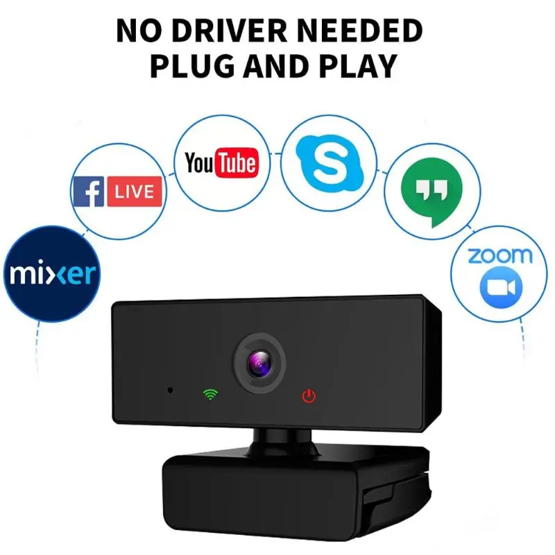 

Portable Mini Webcam PC Camera Convenient Live Broadcast with Microphone Digital