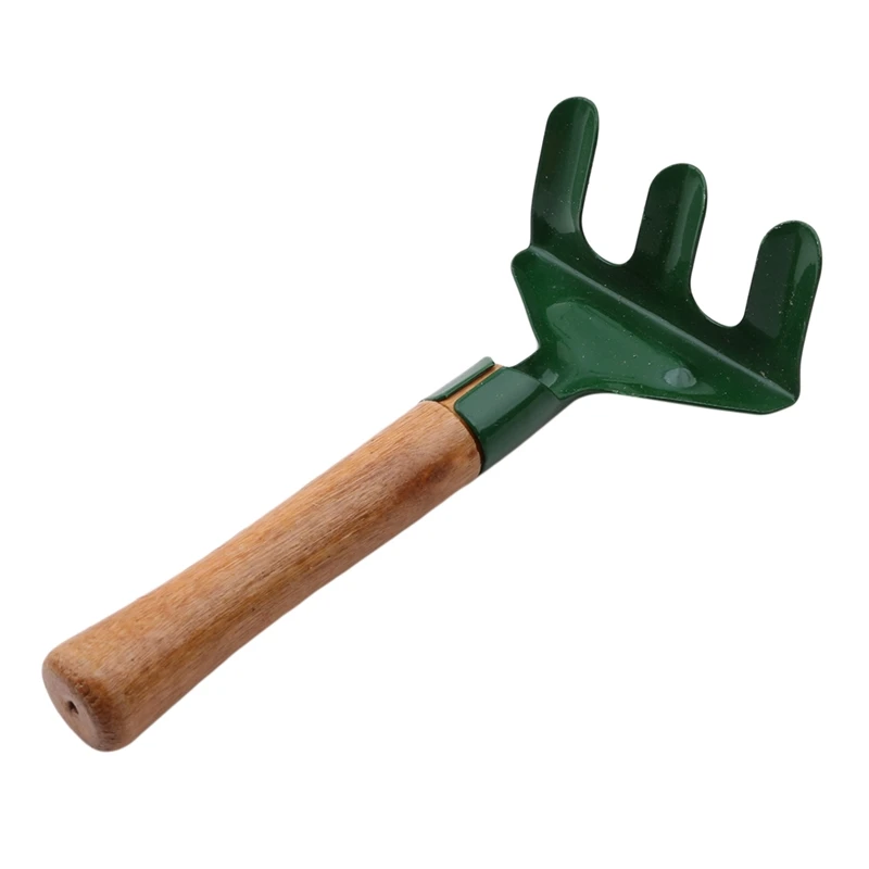 

Mini Cultivating Plant Gardening Tools Wood Handle Colorful Shovel Rake Loosening Soil Transplanter Garden Supplies