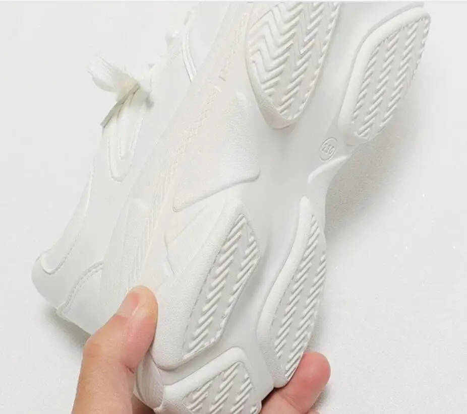 Женские кроссовки белые на толстой подошве платформе|Женские и кеды| |