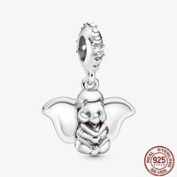 hot original 925 silver accessories elephant charm bead fit pandora charms silver 925 beads bracelet for women diy jewelry gift