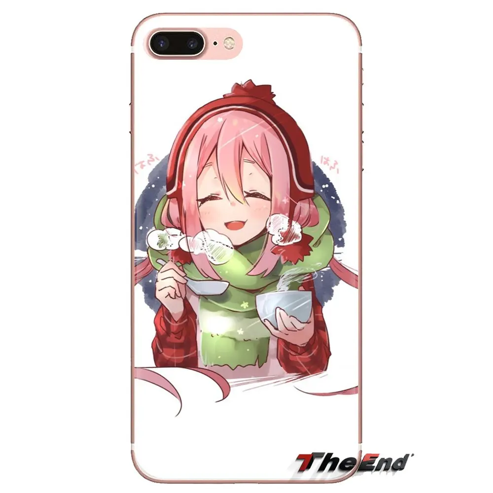 Прозрачный чехол из искусственной кожи Чехлы Yuru лагерь Аниме Обои Для Samsung Galaxy J1 J2