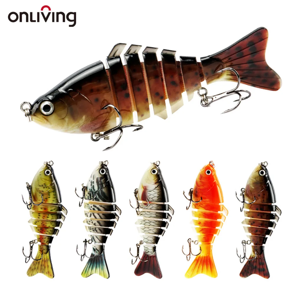 

ONLIVING 5pcs 10cm Fishing Lures Set Wobblers Crankbaits Fish Hard Bait Artificial Minnow Pike Carp Bass Fishing Tackle Lure