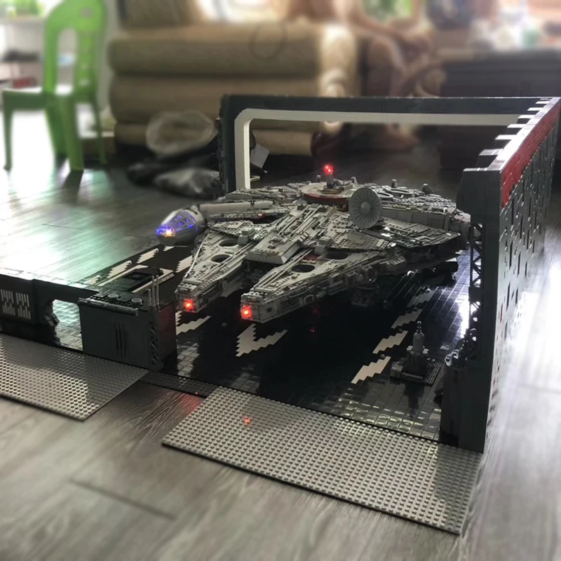 DHL 05132 Сокол миллениума 8445 шт совместимый 75192 Звездный План серии конечная Коллекционная модель Строительные кирпичи игрушки