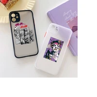 jojo%e2%80%99s bizarre adventure jojo anime phone case clear matte transparent for white iphone 7 8 x xs xr 11 12 pro plus max mini