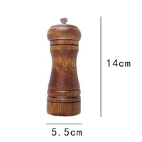 black pepper grinder spice herb grinder 5810 refillable oak wooden