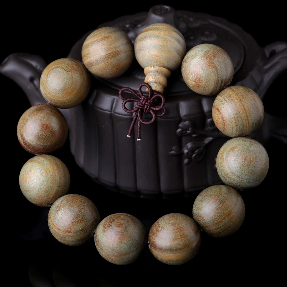 Сандаловое дерево мужские зеленые четки ручной работы высокое качество крутые