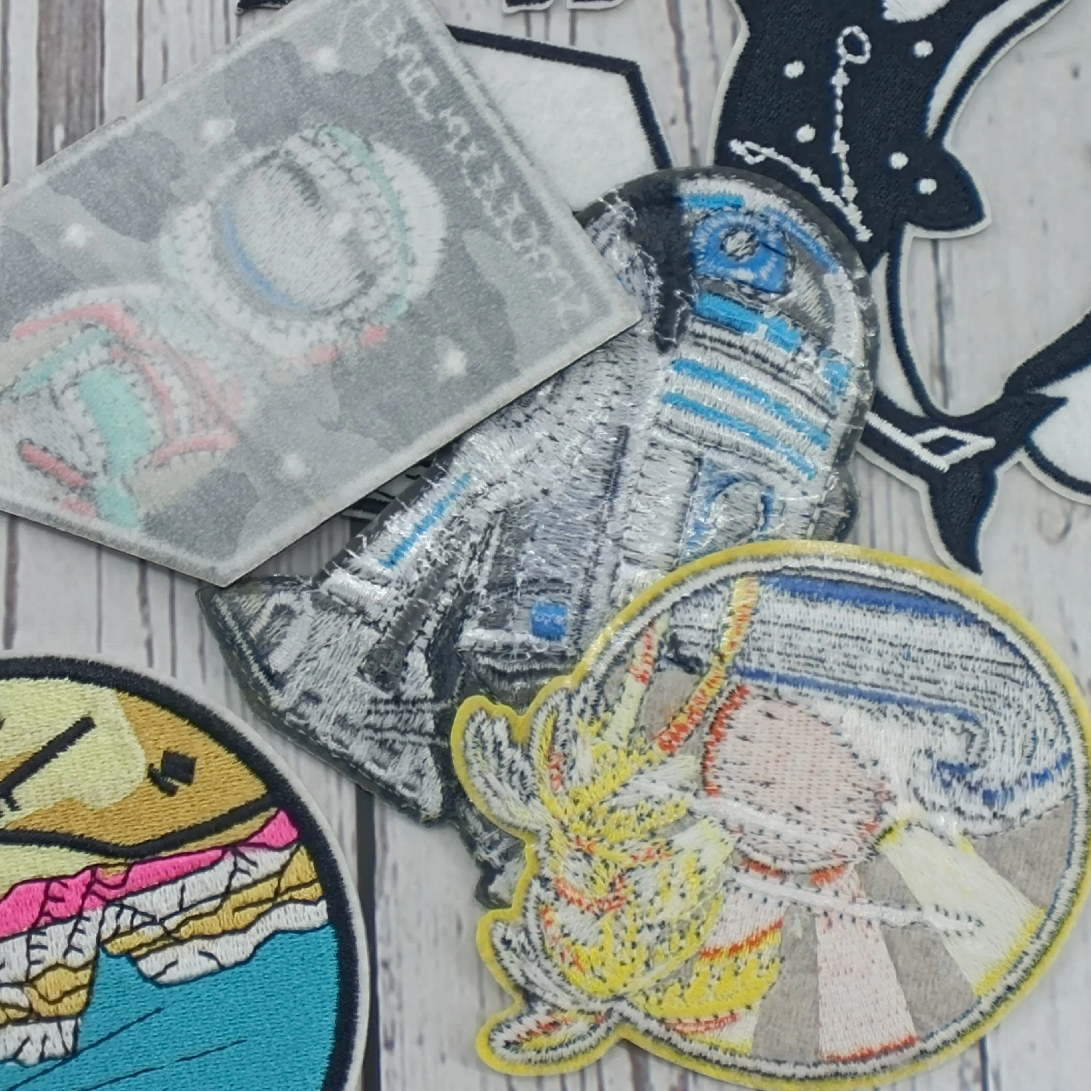 Плавкий патч с вышивкой Ван Гога термоклейкие полосы космонавтом для одежды | Дом