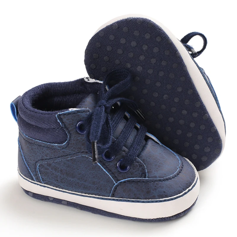 Детская обувь для мальчика для новорожденных мягкая подошва кроссовки Детская Хлопковая обувь Спортивная Повседневная Теплая обувь для малышей от 0 до 18 месяцев
