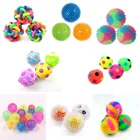 1 шт. различных размеров скрипучий светящийся мяч для комнатной собаки игрушки собака Жевательная Playing эластичный мяч игрушка для собак, щенков резиновая игрушка для домашних животных