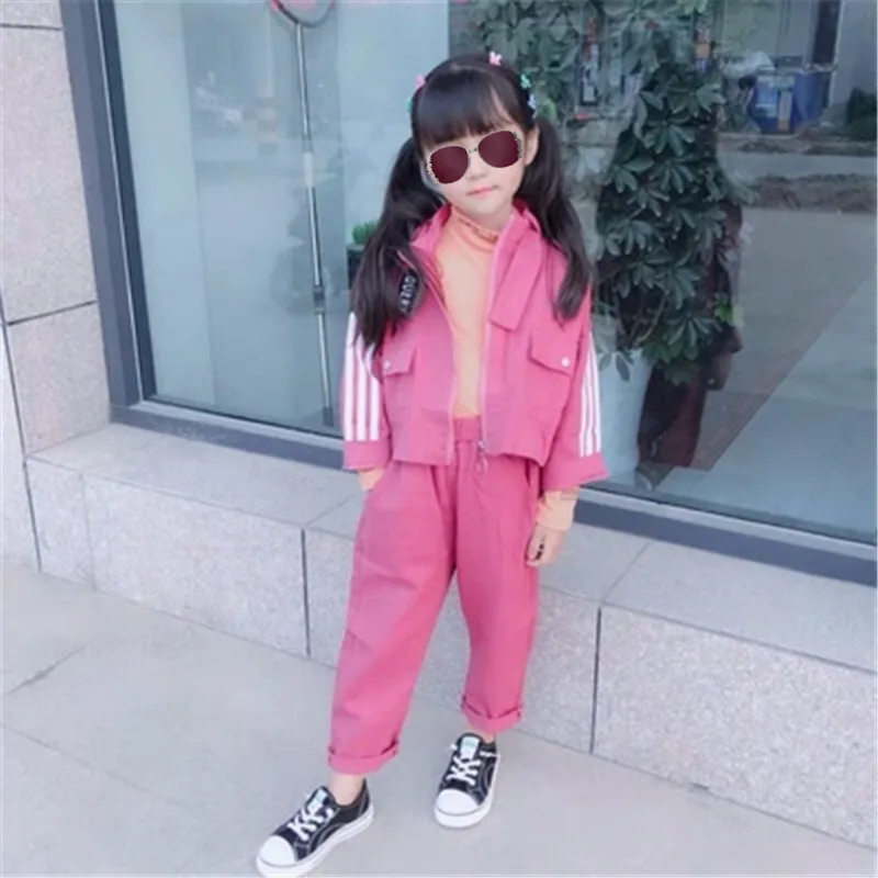 Модная брендовая детская одежда комплект из двух предметов для девочек