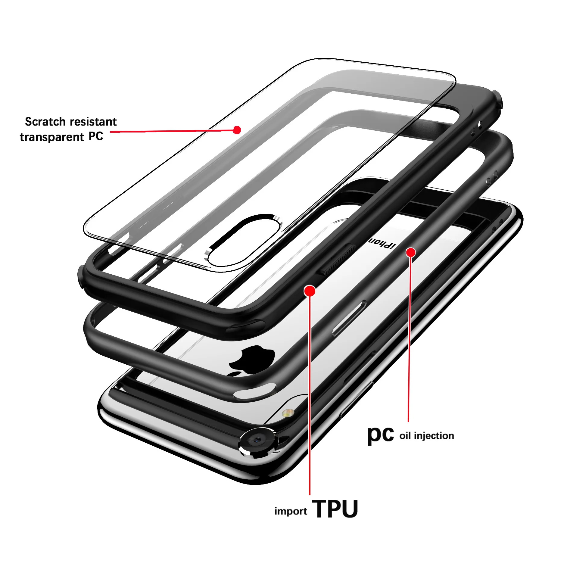 Противоударный чехол для телефона карамельного цвета iPhone 11 Pro Max 7 8 Plus X XR XS