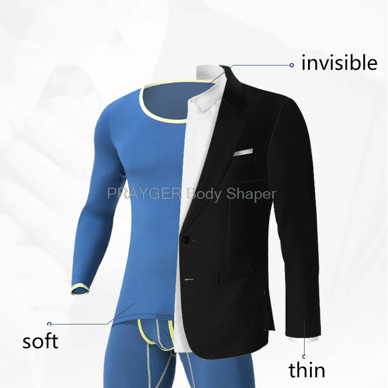 Men Thermal Underwear Long Jhons Basic Colorful Thermo Tops Buttoms Thin Clothes Sets