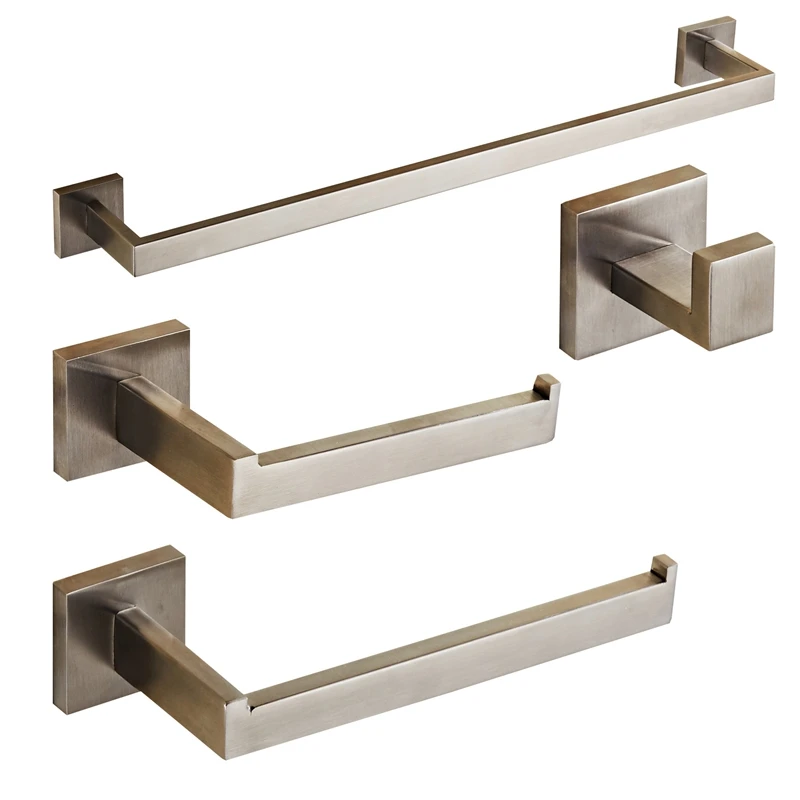 Набор аксессуаров для ванной комнаты из нержавеющей стали 304 вешалка полотенец