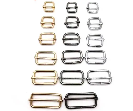 10 шт. прямоугольные металлические скользящие роликовые ремешки ползунок