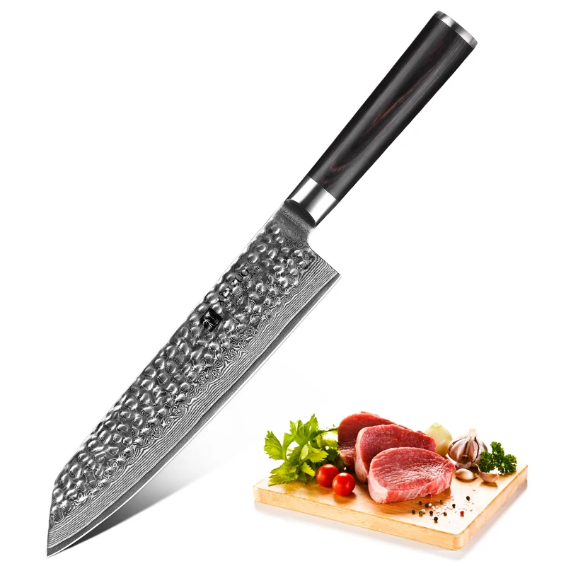 XINZUO 8 5 &quotдюймовый нож Kiritsuke Gyuto 67 слоев дамасской стали японский VG10 кухонный