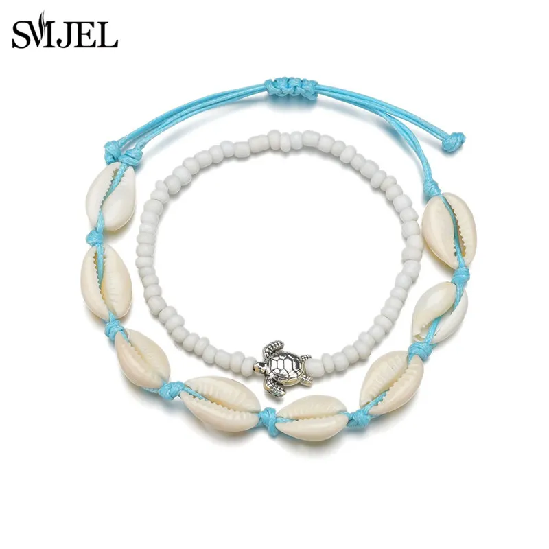SMJEL морские черепахи черепаха Шарм Браслет на щиколотку модные декоративные