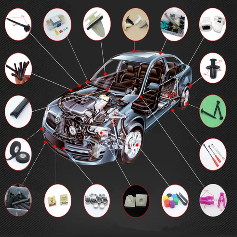 Universal 100pcs Mixed Clips for kia niro rio 2018 octavia a5 golf mk7 peugeot 308 hover chr renault | Автомобили и мотоциклы