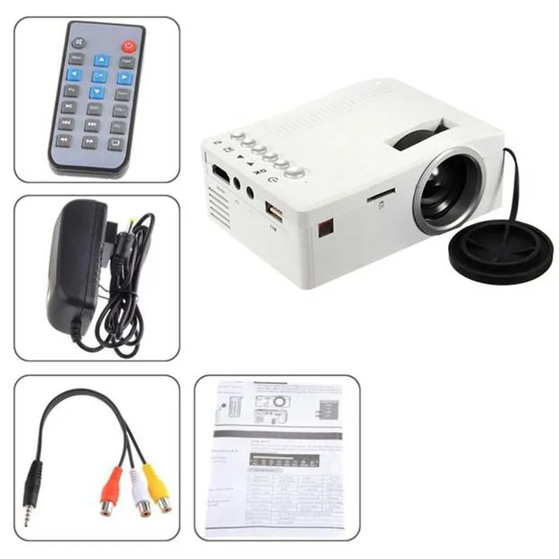 Видеопроектор 1080P HD для видеоконференции светодиодный мини проектор домашнего