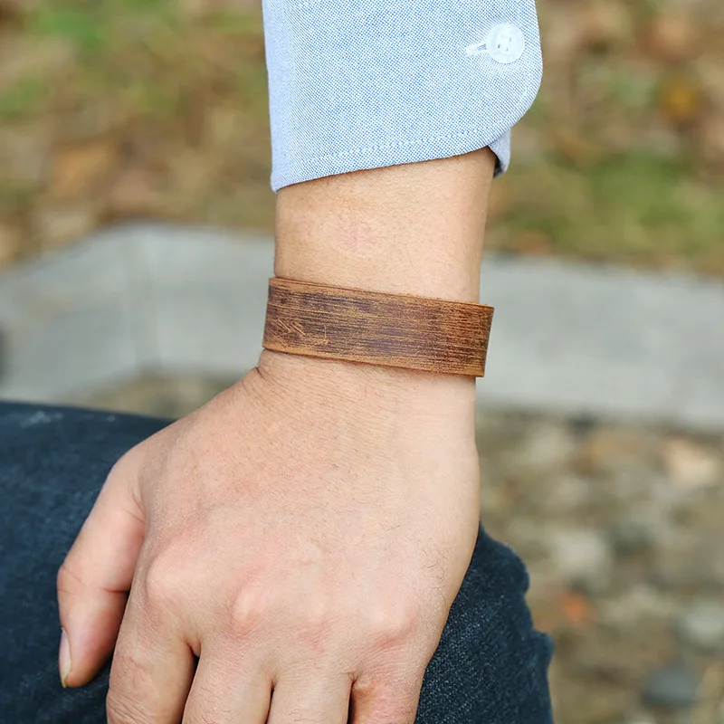 Браслет плетеный из натуральной кожи для мужчин и женщин винтажный изящный