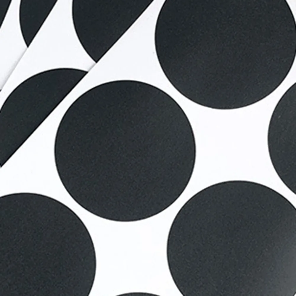 Черная этикетка 5 см диаметр круглая матовая наклейка для Blackboard маленькая