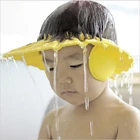 Детская водонепроницаемая шапочка, безопасный козырек для купания, Регулируемый козырек для защиты глаз, костюм из ПВХ для детей 0-6 лет