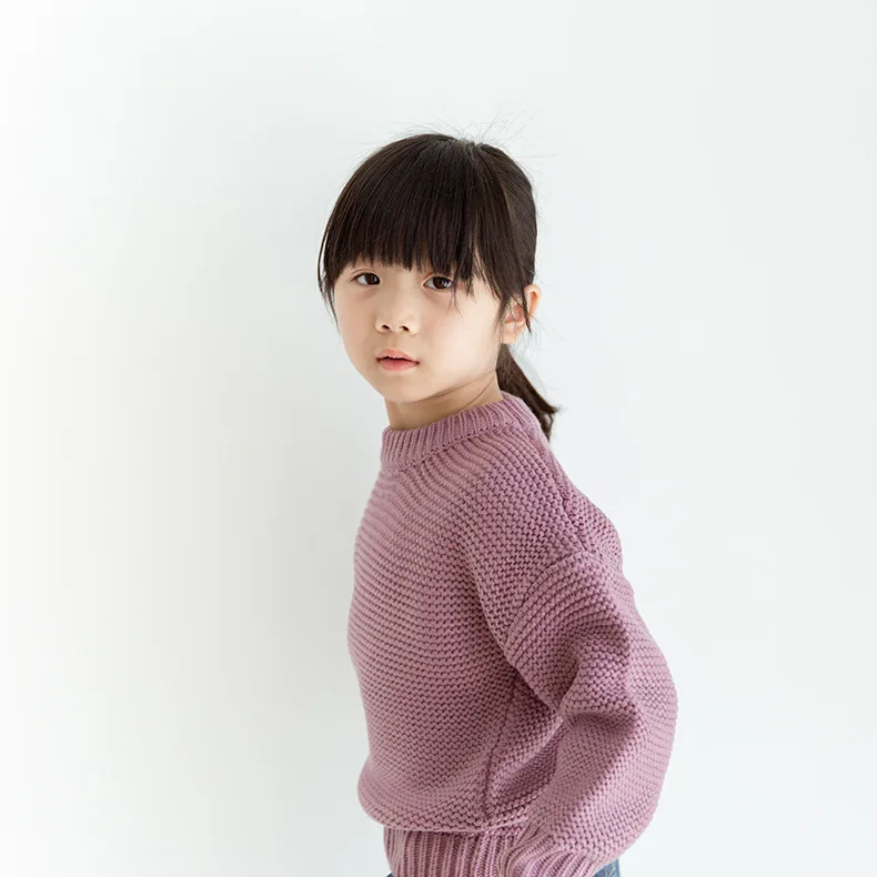 2020 Новые свитера для девочек вязаная детская одежда модные зимний толстый