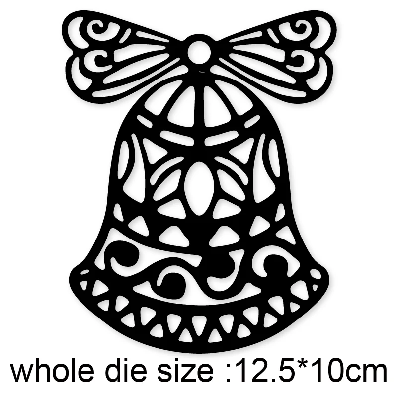 

Christmas bell Metal Cutting Die Mold Stencil for DIY Embossing Paper Photo Album Cards Making Scrapbooking Dies Cut Mould