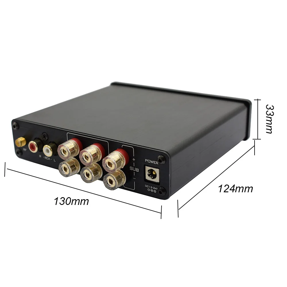Усилитель Bluetooth Lusya QCC3003 5 0 TPA3116 сабвуфер Hi Fi 2 1 канала цифровые аудио усилители 50 Вт