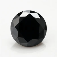 wholesale 500pcs 2 1 3mm size round cut black spinel natural loose synthetic stone for jewelry