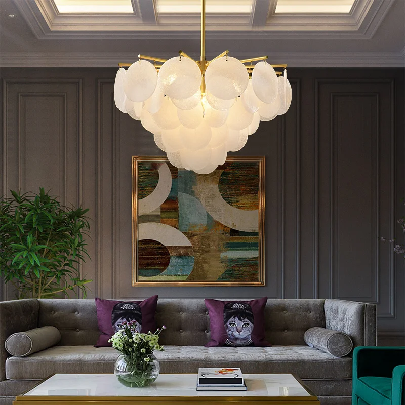 

Постмодерн, роскошный светильник в гонконгском стиле, лампа для гостиной, дизайнерская модель для дома, американская столовая, спальня, Под...