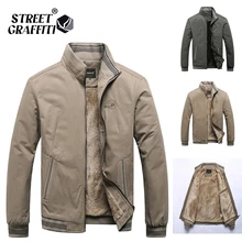 2021 Autumn Men Jackets 100% Cotton Chaqueta Casual Solid Fashion Vintage Warm Vestes Coats High Quality M-5XL Winter Jacket Men