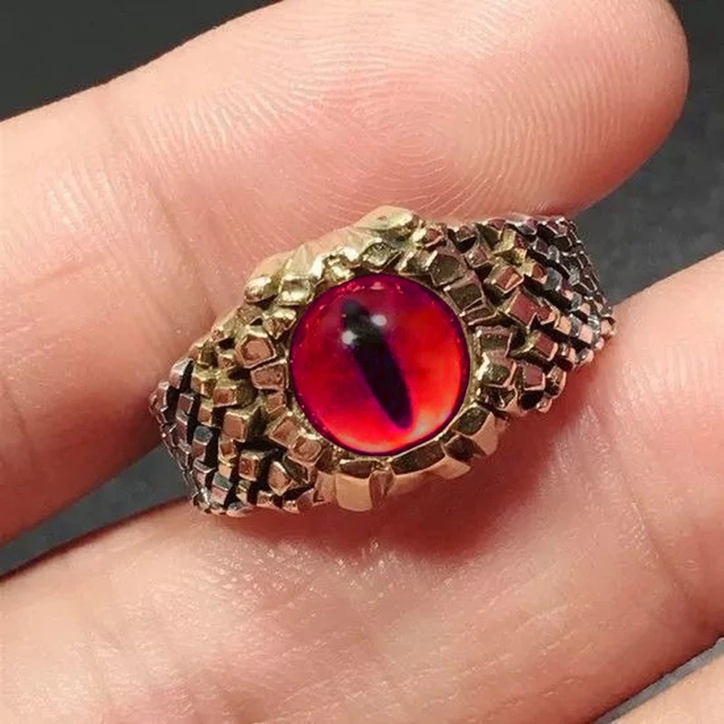 Винтажное кольцо в стиле панк для мужчин и женщин