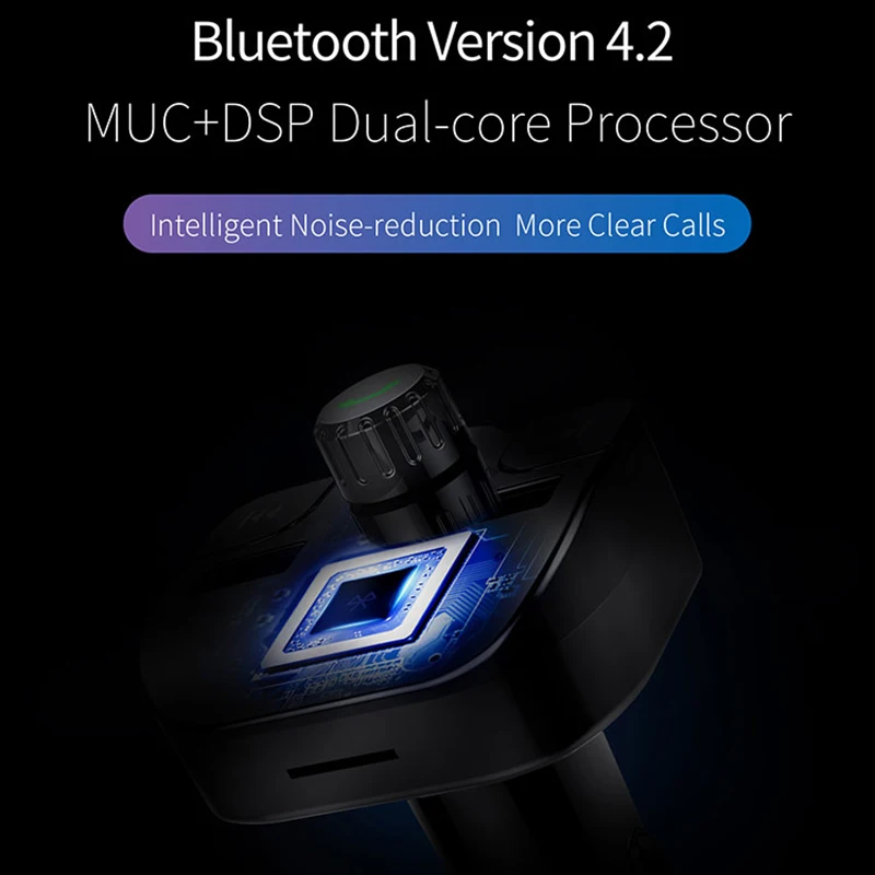 Автомобильный Bluetooth 4 2 передатчик беспроводной громкой связи аудио приемник MP3