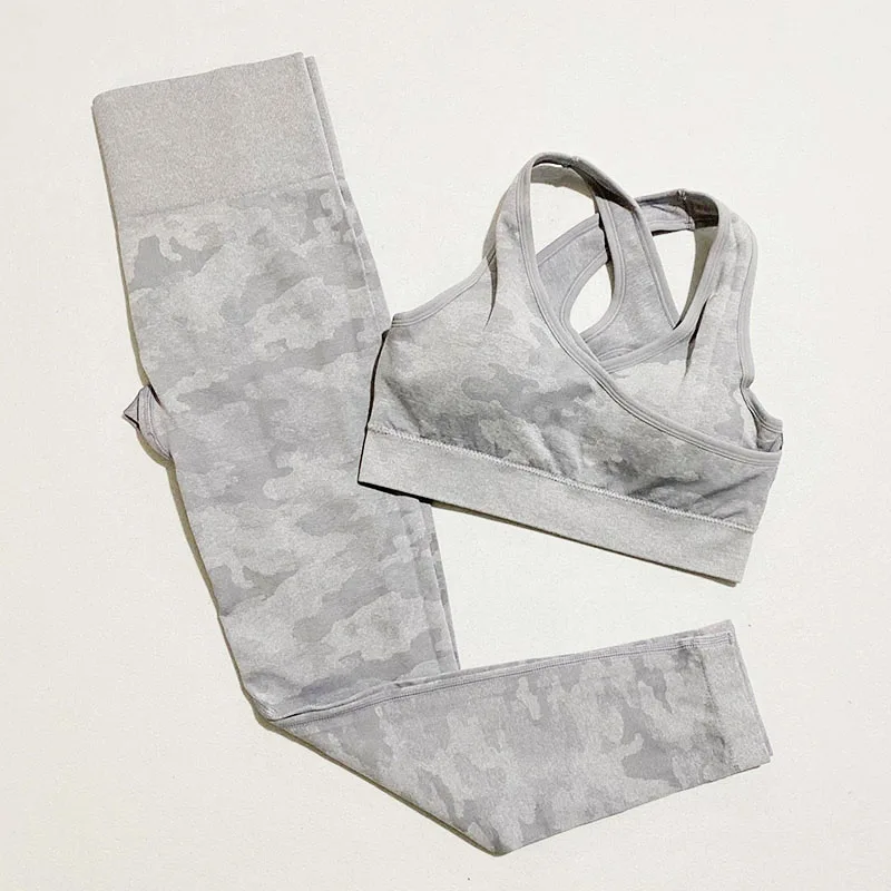 Комплект спортивной одежды из двух предметов камуфляжный комплект для женщин