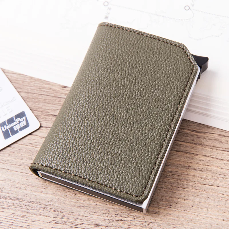 

Aluminum alloy card box organ card bag RFID anti-theft swipe bank card box card bag coin purse card bag