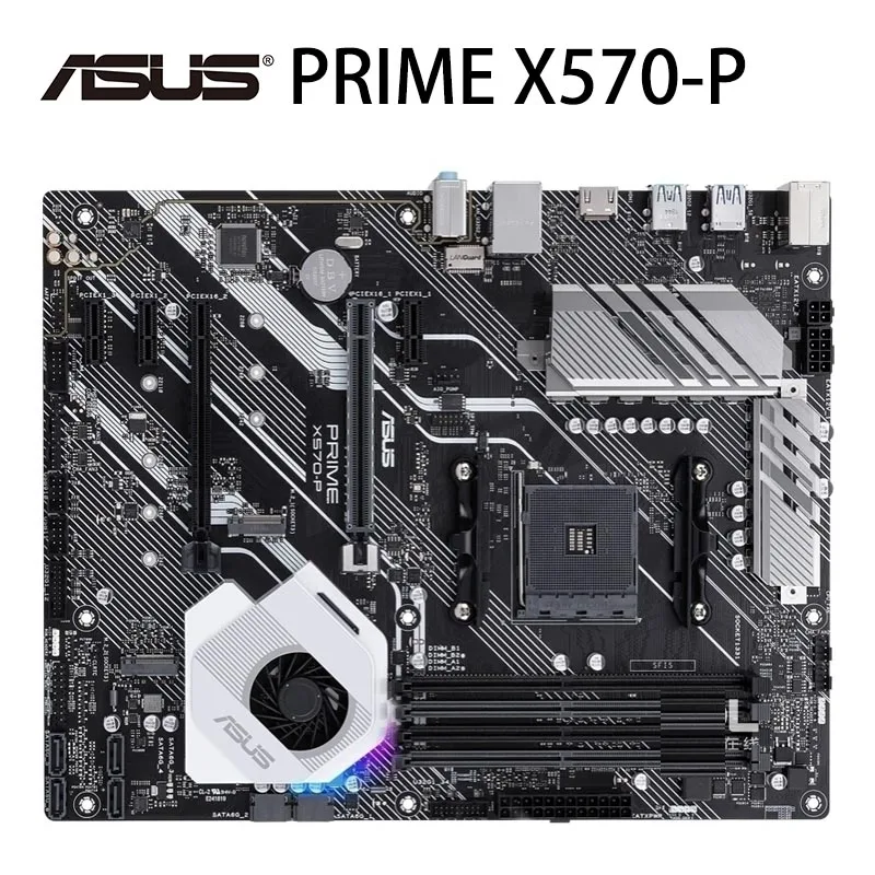 Verkaufen Buchse AM4 Asus PRIME X570-P Motherboard AMD X570 DDR4 PCI-E 4,0 128GB M.2 HDMI-kompatibel AM4 Desktop X570 Placa-mãe AM4 Verwendet