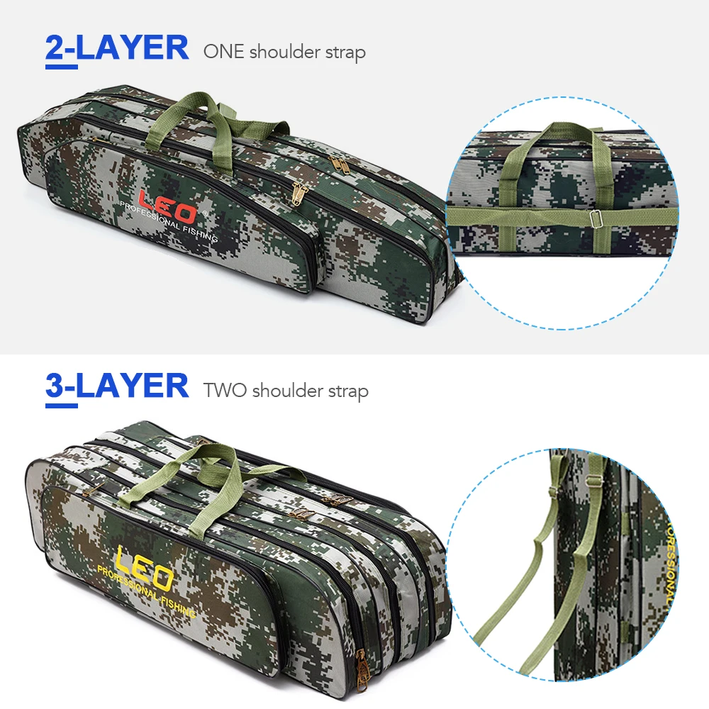 Два/три слоя 80 см/90 см удочка Катушка Сумка Для Удочки снасти инструмент для