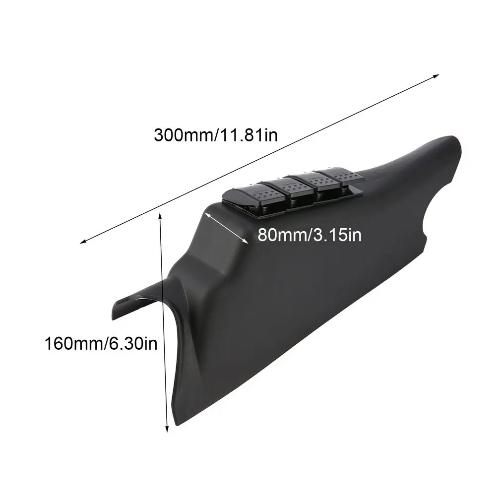 Левая сторона Switch Pod Панель 4 Кулисный комплект переключателей для Jeep