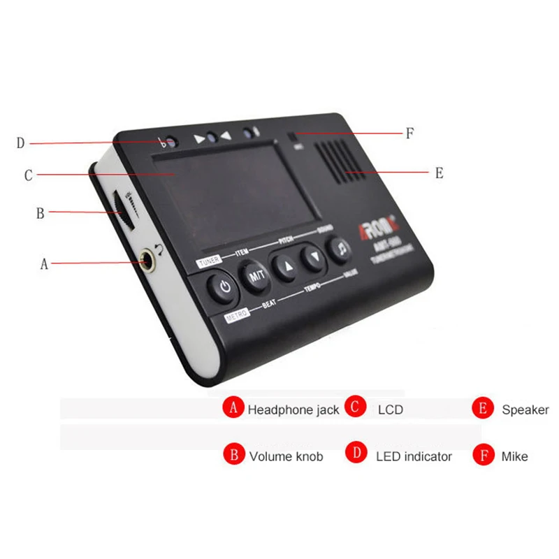 Арома Универсальный Электронный гитарный тюнер Guzheng Аксессуары