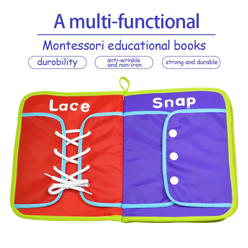 Книга Монтессори книги для детей развивающие игрушки либро платье обучающая