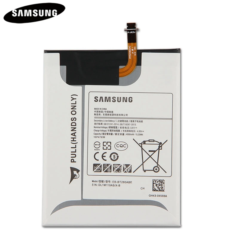 Оригинальный аккумулятор для планшета EB BT280ABE Samsung GALAXY Tab A 7 0 T280 T285 SM 4000 мАч
