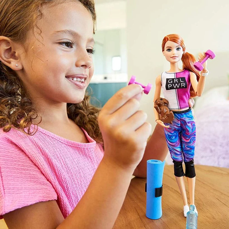 Кукла Барби для йоги оригинальные аксессуары шарнирная кукла игрушки девочек