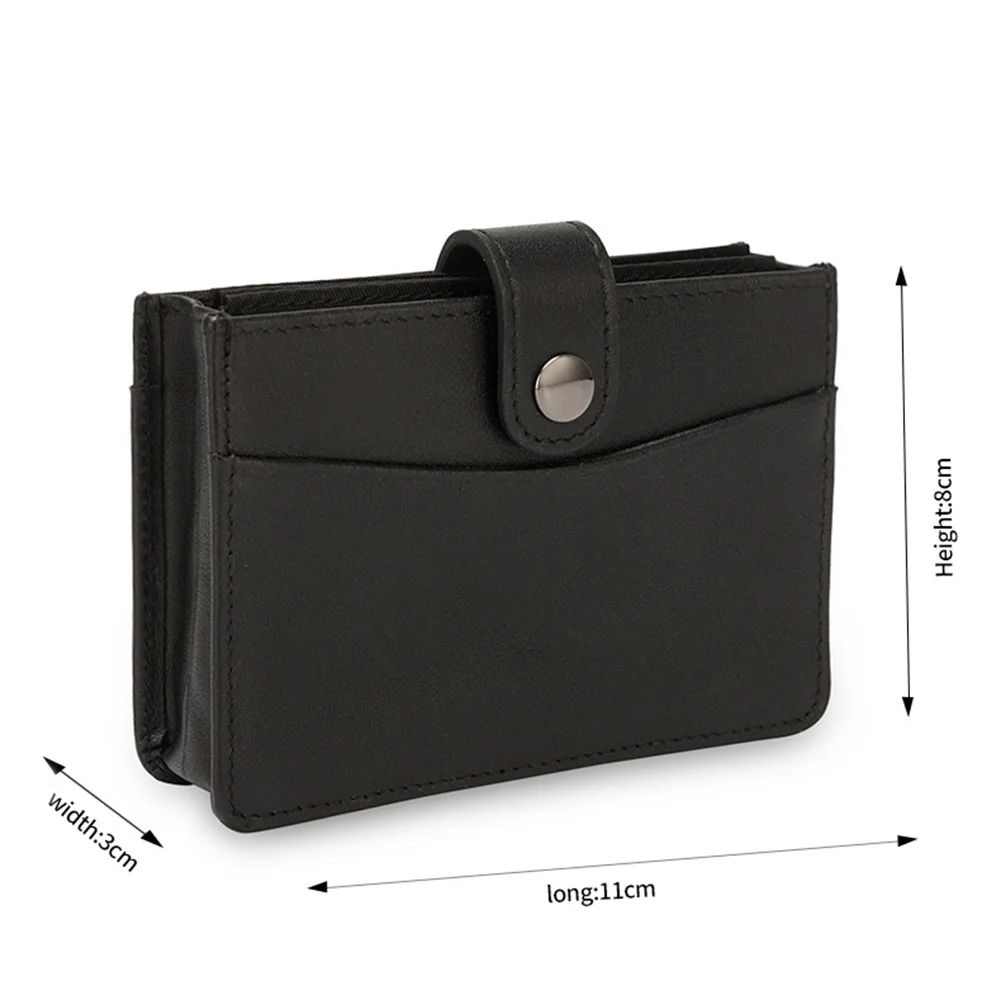 

Men Women Wallet Multi Slots Leather Cards Holder Multi-function Telescopic Cards Holder Durable and Large Capacity BMF8