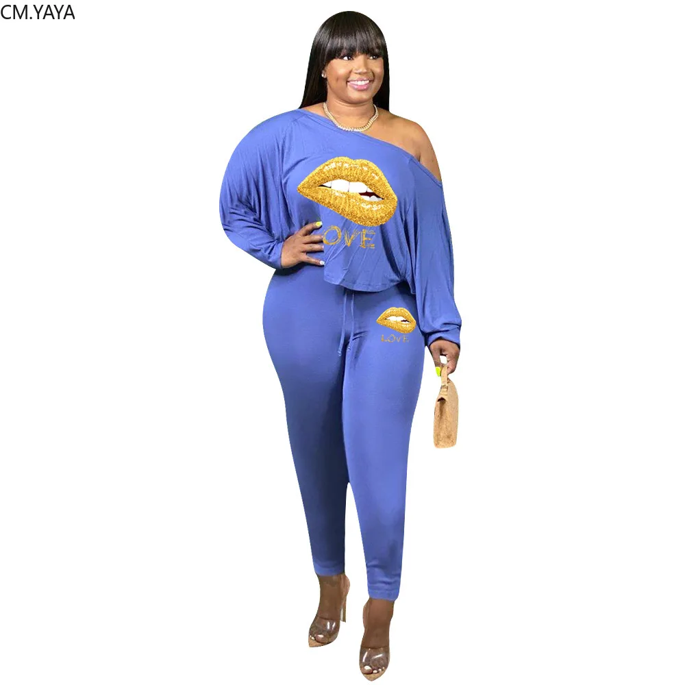 См. Несокрушимая Механическая размера плюс XL-4XL с принтом губ Для женщин комплект