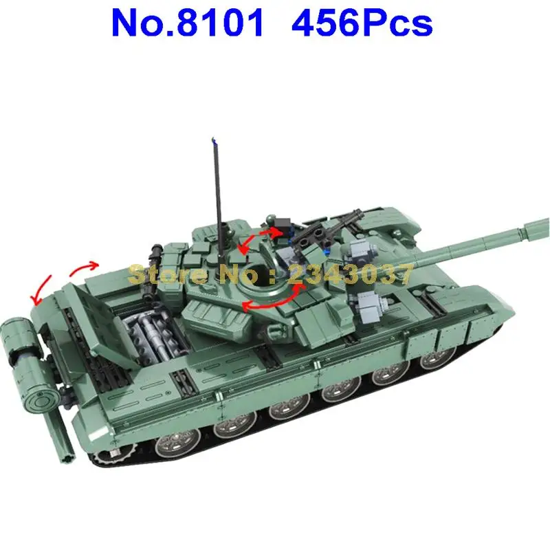 8101 456 шт. военный боевой танк Россия T90a морской герой строительный блок 2 игрушки |