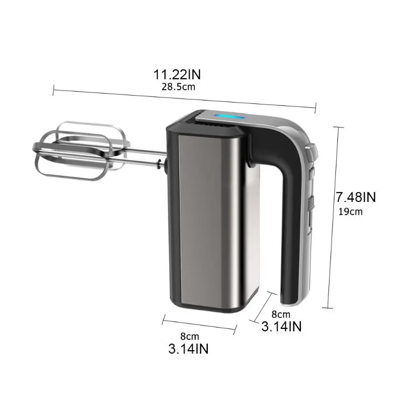 

5 Gear EU Electric Food Mixer Dough Blender Egg Beater Portable Cream Whisk Hand-held Mixer for Home Kitchen Cooking Tool