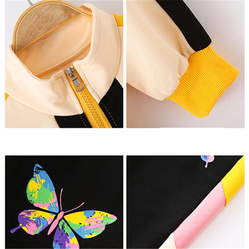 

Kids Clothes Set Casual Sports Teens Girls Tracksuits Spring 2pcs Children Butterfly Suits 8 10 12 14 Years Cotton Girls Outfit