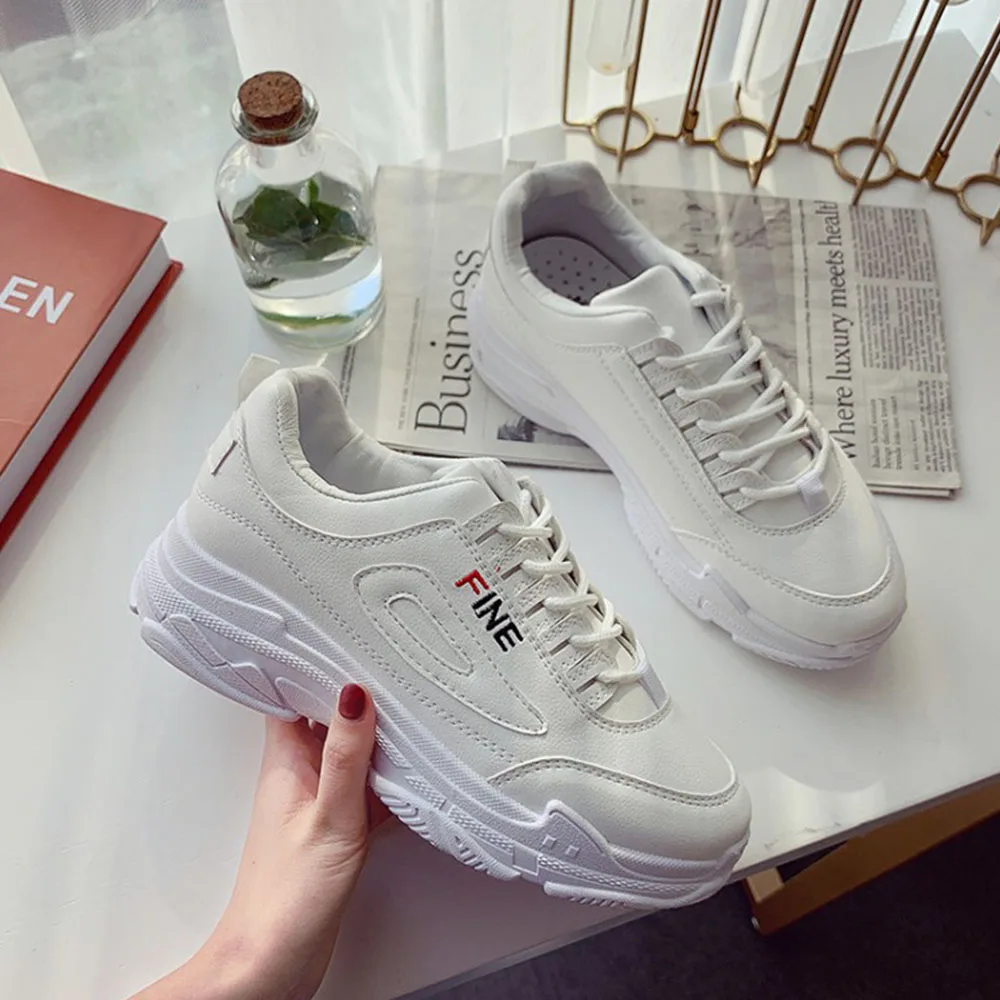 Женские кроссовки на танкетке удобная повседневная обувь массивной платформе